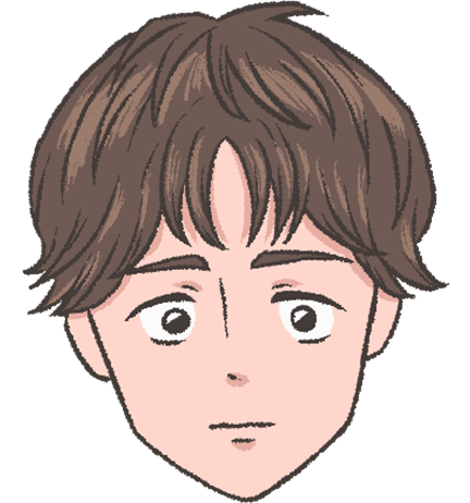 30代男性の通常の表情