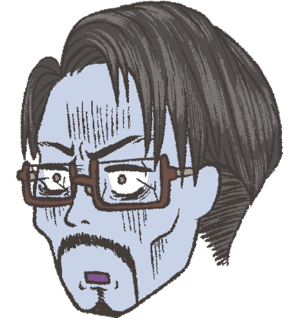 50代男性の血の気の引いた表情