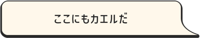 ここにもカエルだ